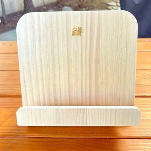 Open Spaces Cookbook Holder in Light Colored Wood